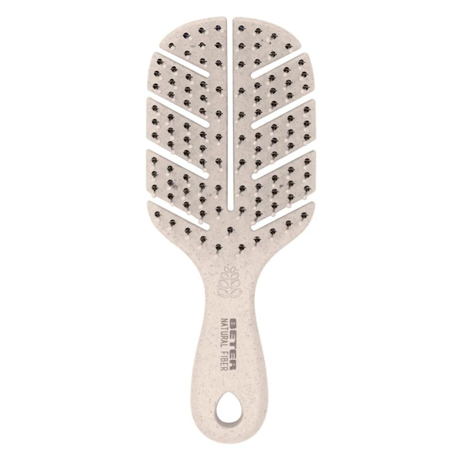 Beter - Detangling Brush Natural Fiber MINI, Anti-Tangle Skeleton Hairbrush Made from Wheat Fibers, Anti-Tangle and Anti-Breakage, Gentle and Tangle-Free Styling, For All Hair Types