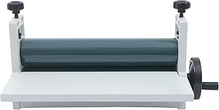 Laminadora Manual en Frío, Ancho de 35 cm, Grosor de 1,2 cm, para Fotos, Carteles, Publicidad, Portadas de Libros y Documentos - Color Blanco