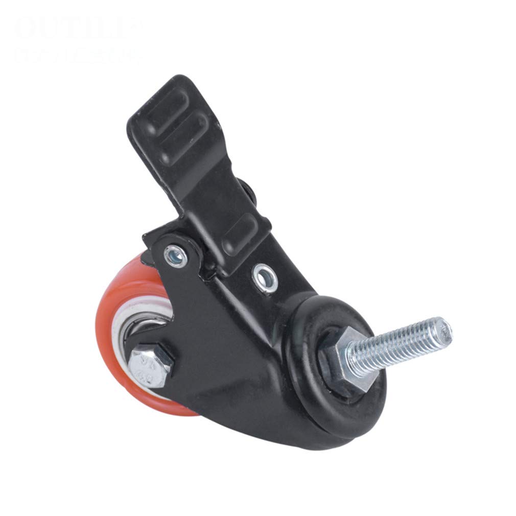 キャスターホイール 1.5インチ ポリウレタンスイベルキャスター、ダブルベアリングキャスター、家具キャスター、ユニバーサル360度回