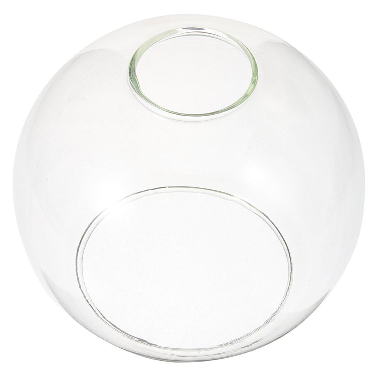 Garneck Double Hole Sphere Glass Lampshade 5.51In Globe Pendant Light Cover E27 Dual Opening Replacement Shade for Home Farmhouse Decor