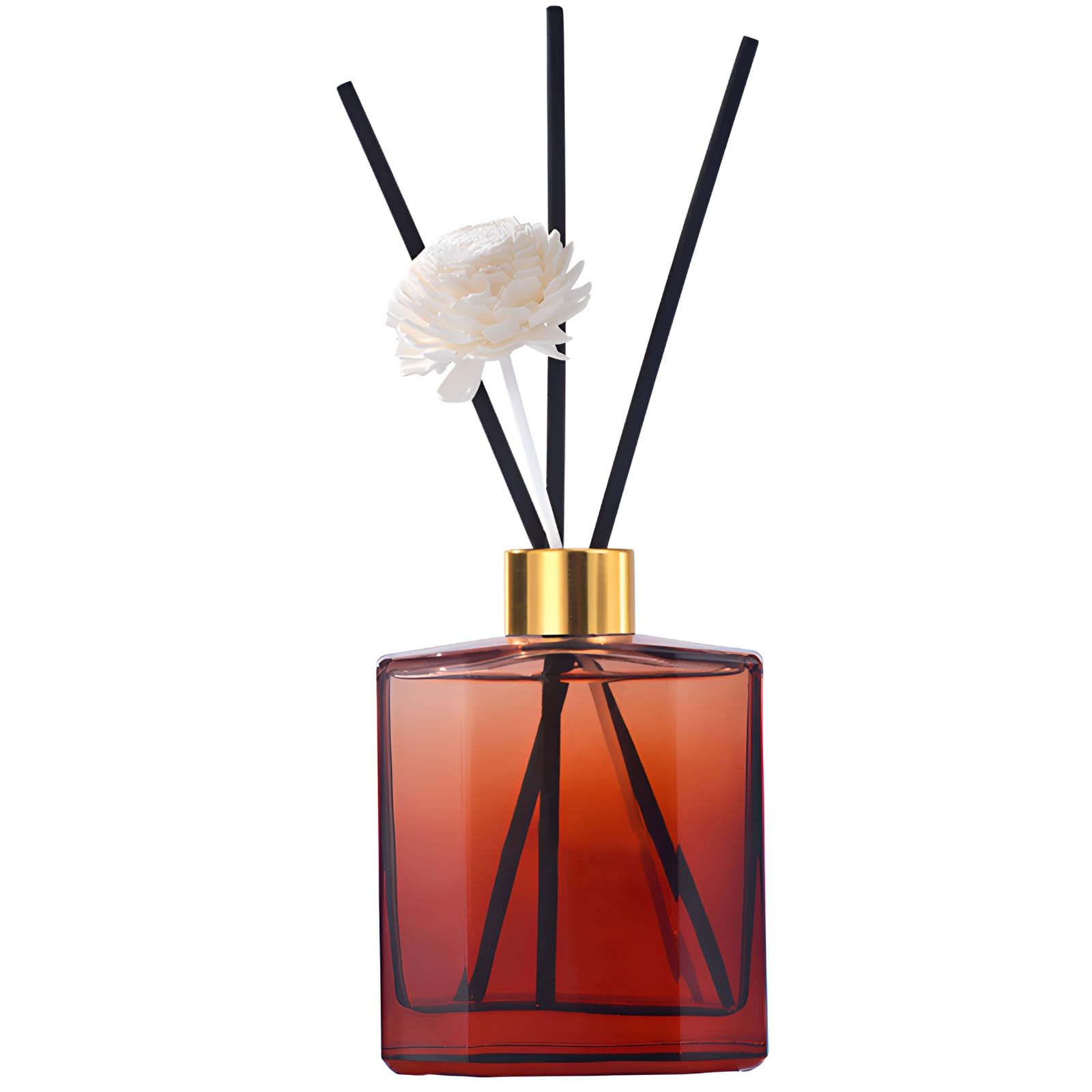 Zestaw pałeczek rattanowych, 200 ml, dyfuzor olejków zapachowych do pomieszczeń, do sypialni, łazienki, regału biurowego, długo utrzymujący się zapach aromaterapii, w zestawie 5 patyczków