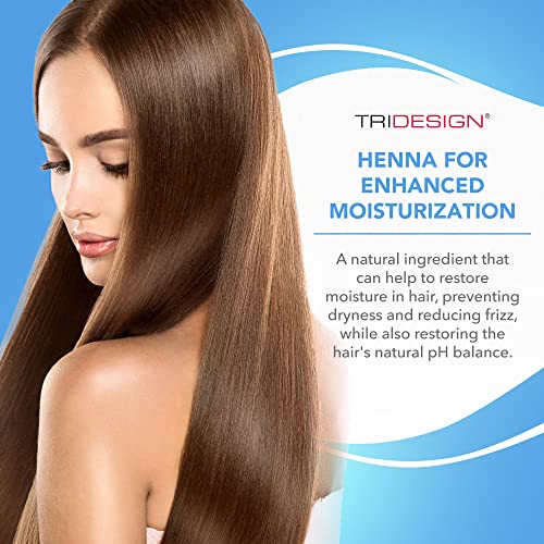 Tridesign Tri Professional Hair Care Jojoba Moisturizing Shampoo For All Types Of Hair, Jojoba Extracts Panthenol, 4 Grape Seed Henna, Hair Thickening Shampoo For Adults, 10.5 Fluid Ounce #TOP4