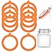 Produktbild 10 Stück Dichtungsringe für Einmachglas, Dichtring Ersatz, Silikon Einkochringe Einmachringe, 94 mm Auslaufsichere Dinchtungen für Einmachgläser (Orange)