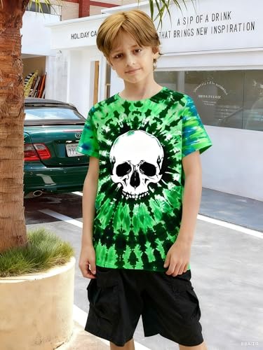 Image of Boys Tie Dye Shirt Size 4-14 Hippies Senior Rainbow Tees T Shirts for Kids | Tees T shirts for Kids