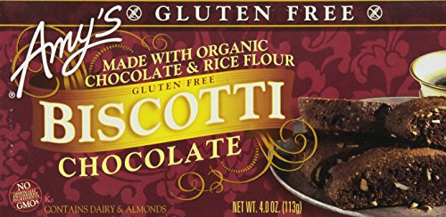 Amy's Organic Gluten Free Biscotti, Chocolate, 4 Ounce