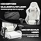 STARUZI Gaming Stuhl Weiß Leder, Mikrofaser-Leder Gaming Chair mit Fußstütze, Racing Gamer Stuhl mit verstellbare Armlehnen, Lendenkissen, Kopfkissen,180 kg Belastbarkeit