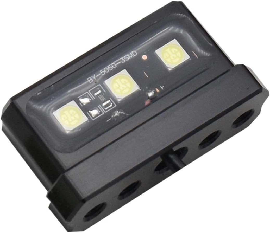 12v Motorcycle Waterproof Aluminum License Plate Lights Decorative Lamp for Universal Little Monkey (Color : W)