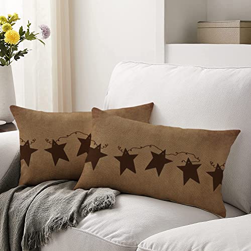 HODKHNO-Throw-Pillow-Covers-12×20-Inch-Vintage-Primitive-Rusty-Stars-Home-Decor-Pillowcase-Cushion-Case-Lumbar-Pillow-Cover-for-Couch-Bed-Sofa HODKHNO Throw Pillow Covers 12×20 Inch Vintage Primitive Rusty Stars Home Decor Pillowcase Cushion Case Lumbar Pillow Cover for Couch Bed Sofa