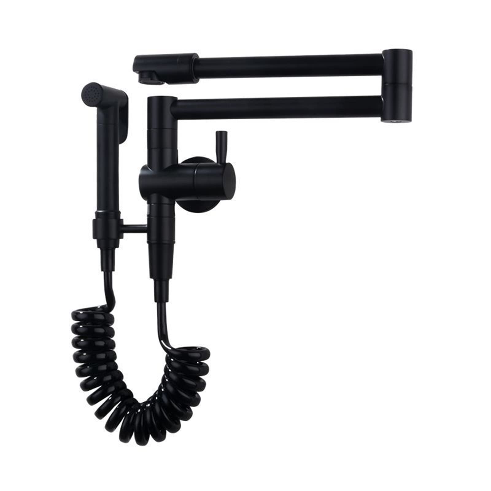 Robinet de remplissage de casserole en laiton moderne avec double bras pivotant mural