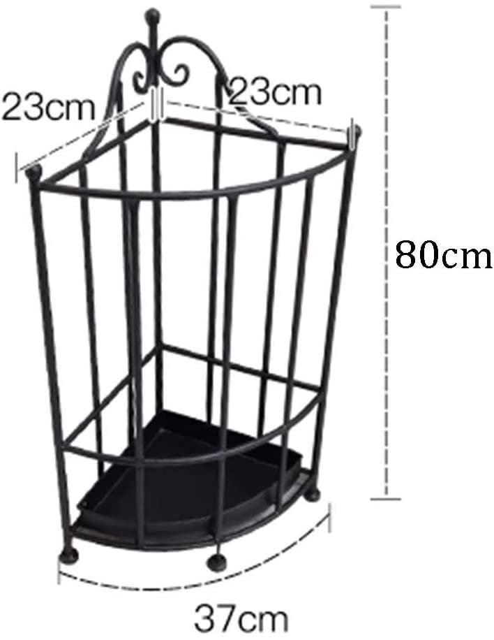 Porte-parapluies design en fer seau de rangement compact d'angle