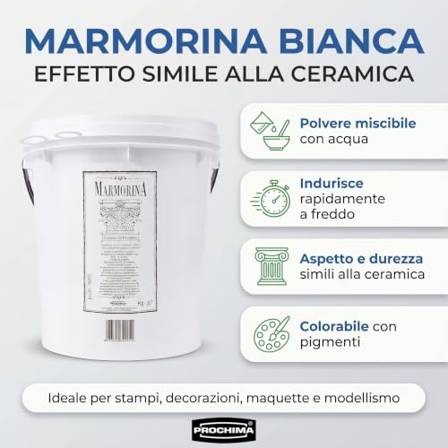 Marmorina blanca PROCHIMA en polvo de 10 kg similar a la cerámica 3