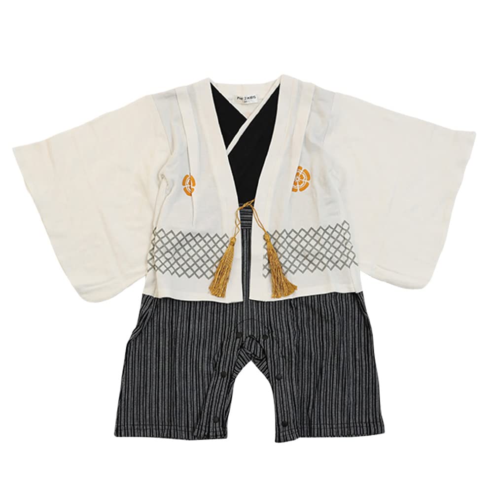 Puff 2 Kids Baby Kinder Hakama Style Coverall Strampler Jungen Kimono Stil Junge Kleinkind Strampler Japanisch Formal Geburtstag Halloween Kleid Kind Kleid