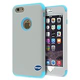 iPhone 6 Plus Case,Nancy's shop Premium Ultra Slim Double Layer 2in1 Hard Soft Exact-Fit Hybrid Series Armor Heavy Duty Smooth Scratch Resistant Shock Absorbing Bumper Protective Cover (Blue)