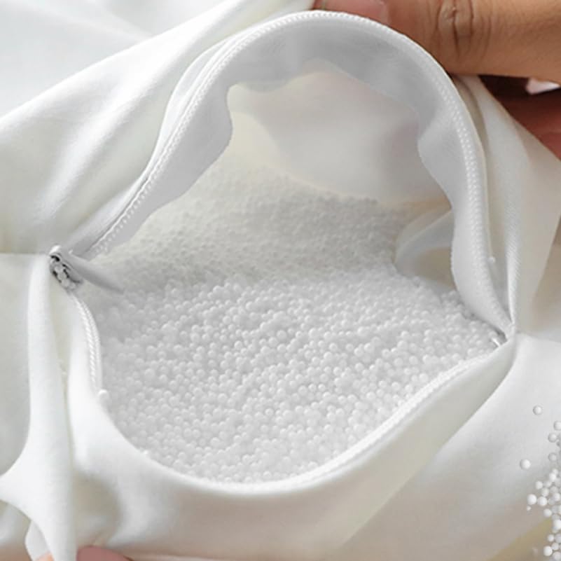 Bean Bag Filler 1 Pack White Mini Polystyrene Foam Beads Sofas Bean Bags 7-9mm Punching Bag Filler Filling Balls for Stuffed Animals Pillows - Image 2