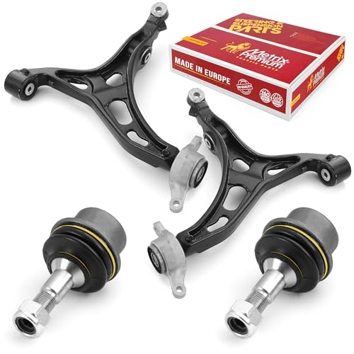 Metrix Premium Chassis Parts - 4 PC Front Lower Control Arm & Front Lower Ball Joint Kit Fits 11-15 Dodge Durango, 11-15 Jeep Grand Cherokee, Replacement RK642831, RK642830, K500372, Made in Europe