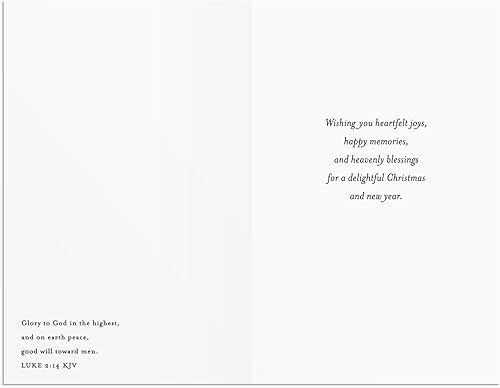 Miniatura 7 de DaySpring - Clásicos navideños en blanco y negro - 60 tarjetas y sobres de Navidad a granel (U1347)