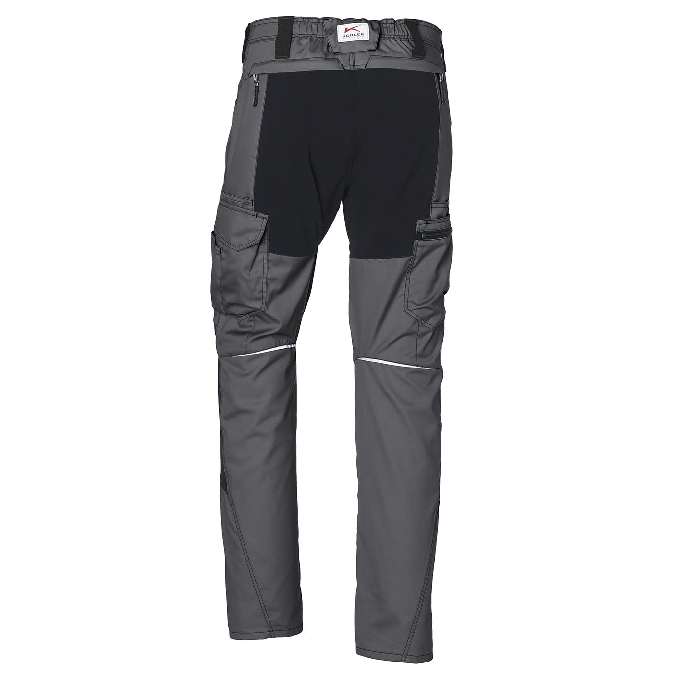 KÜBLER ACTIVIQ Stretchhose – ergonomische Arbeitshose mit elastischer Mischgewebekonstruktion, Mehrtaschensystem, Reflex-Details