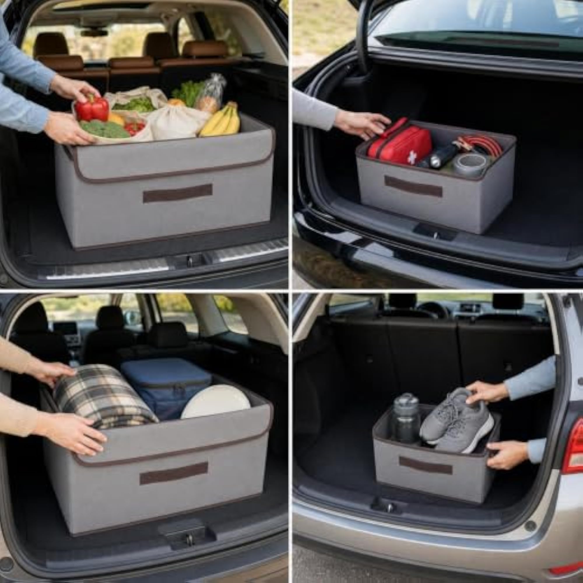 Foldable Multi-Functional Car Trunk Organizer Storage Box