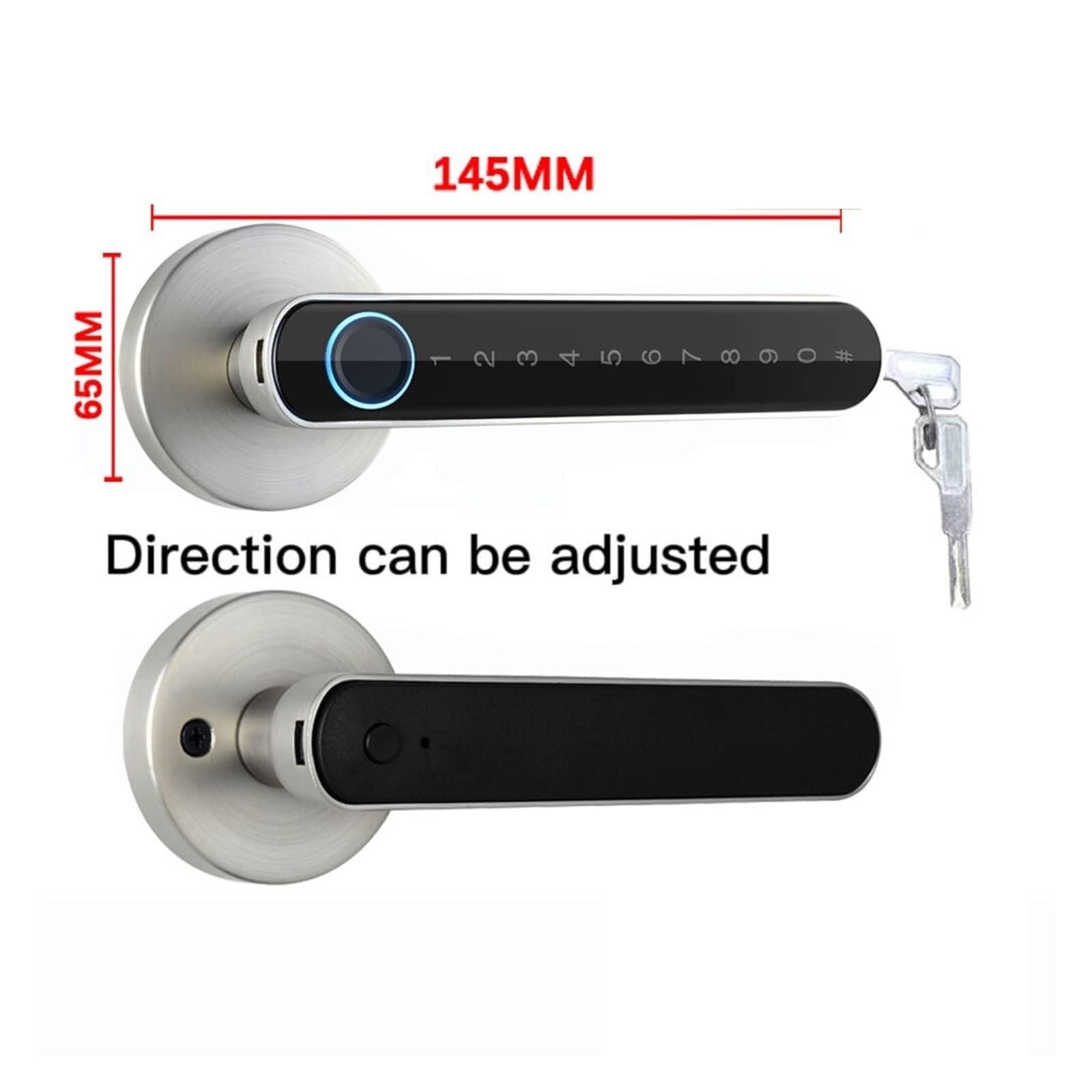 Serrure Connectée Biométrique Empreinte Digitale, Clavier