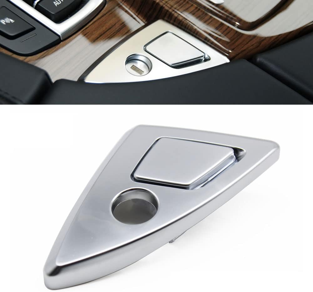 Front Center Console Armrest Box Switch Button Cover Interior Central Glove Storage Box Replacement for BMW 5 Series F10 F11 520 523 525 2011 2012 2013 2014 2015 2016 2017 (Model A Silver)