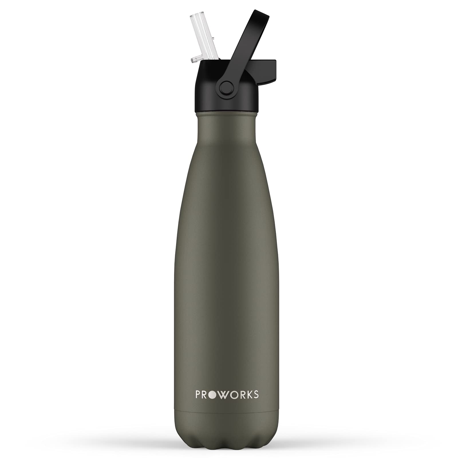Buy Proworks Insulated Water Bottles With Straw, 500ml Metal Water Bottles For School, Office