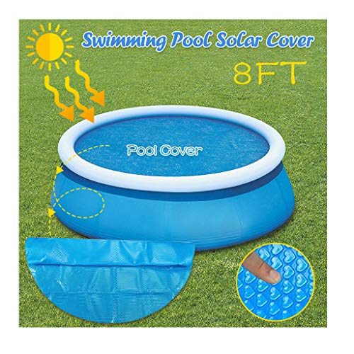 Round Pool Solar Cover Protector | 8/10ft Foot Above Ground Blue Protection Swimming