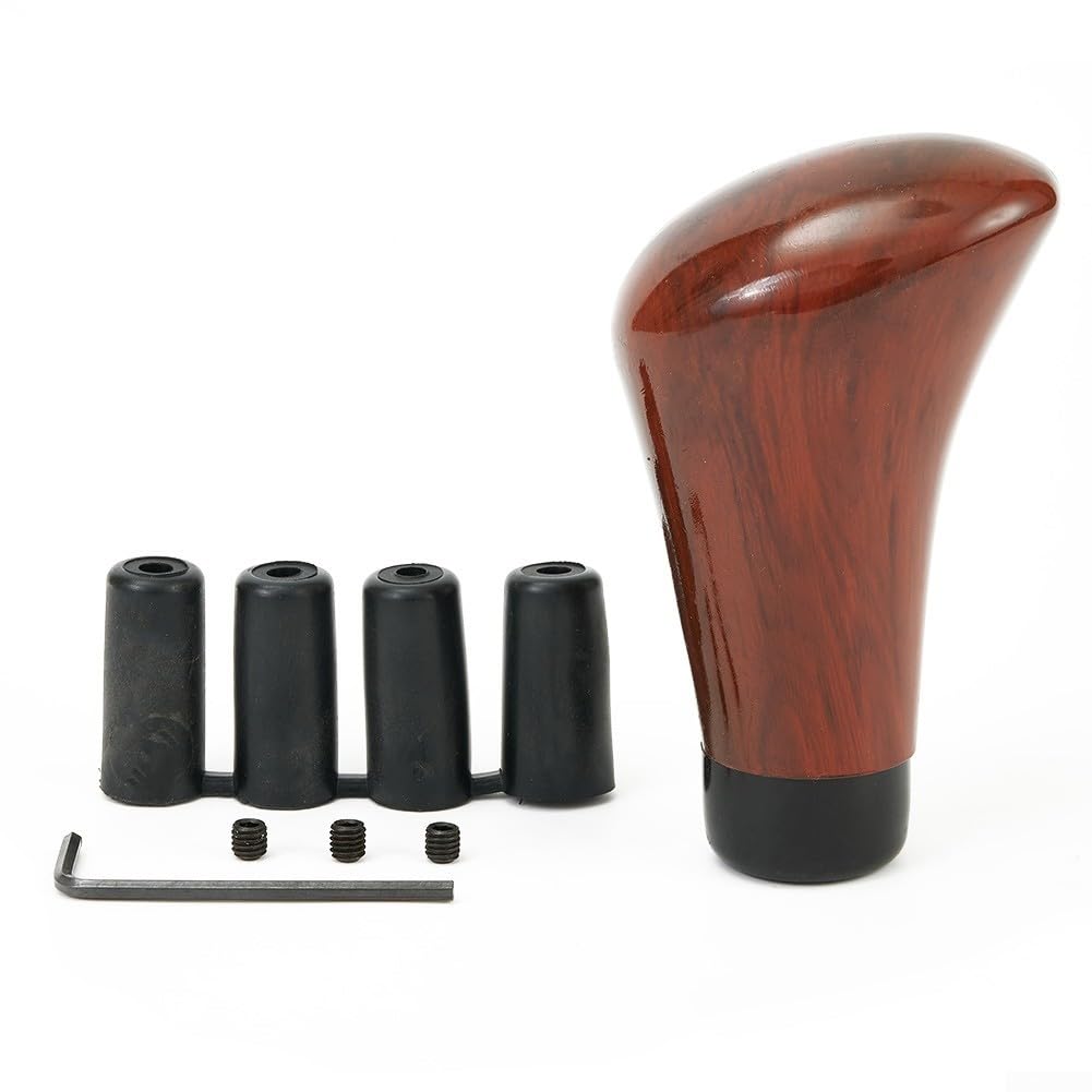 Set di pomello del cambio per auto con venature del legno di noce, per cambio manuale, per interni del veicolo M8 M10