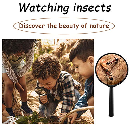 QLOUNI 10 stuks kinderluppen, vergrootspeelgoed, cadeautje mini-vergrootglas zakloep voor kinderen van kunststof… - Image 7