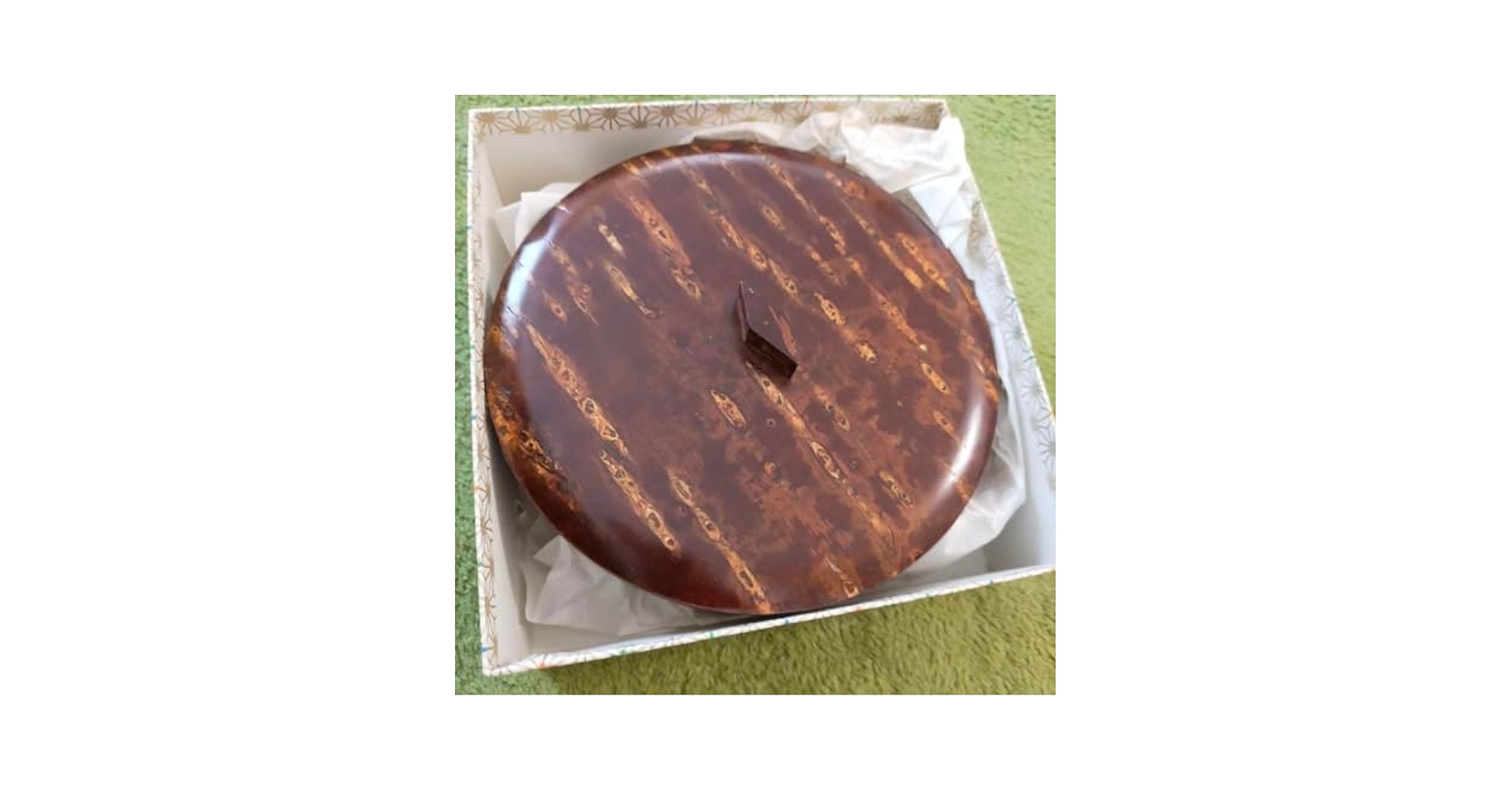 Amazon.co.jp: 樺細工 桜皮細工 角館 八柳 菓子器 : ホーム
