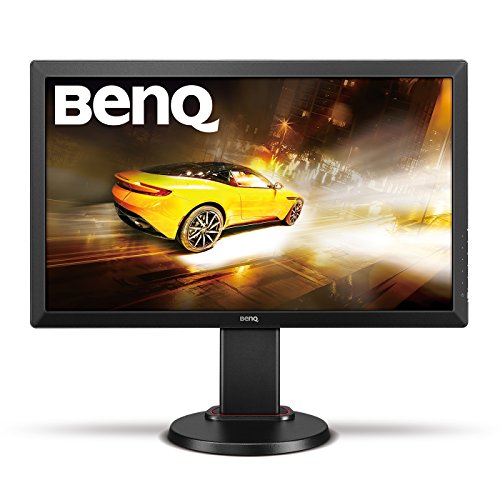 Preisvergleich Produktbild BenQ RL2460HT 60,96 cm (24 Zoll) Monitor (VGA, DVI, HDMI, HDMI out, höhenverstellbar, 1ms Reaktionszeit) schwarz / rot