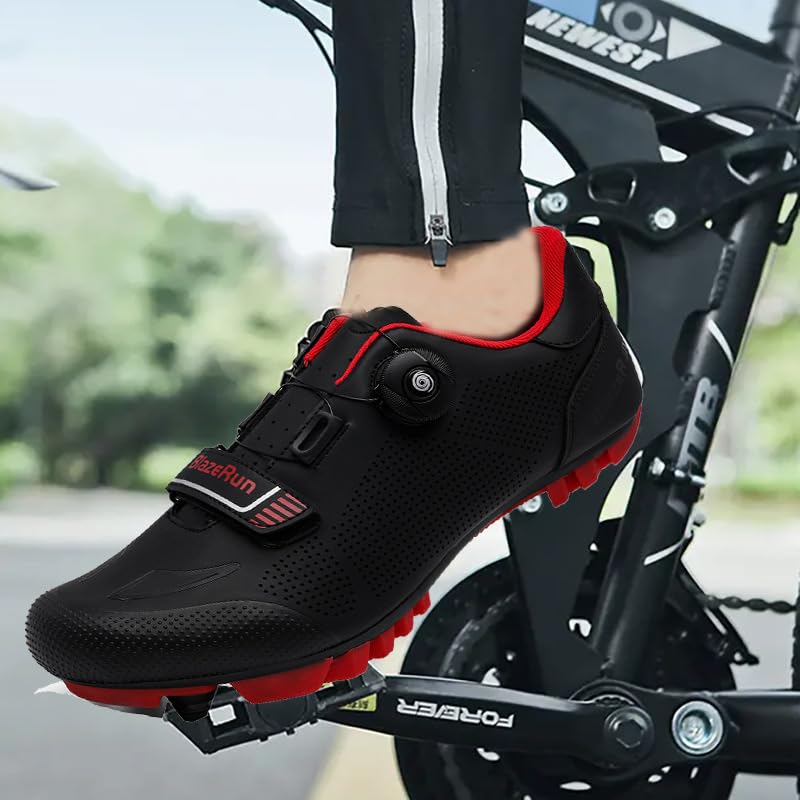 Men's & Women's MTB Cycling Shoes, Breathable Flat Pedal or Clipless Bike Shoes for Roac& Mountain Riding3