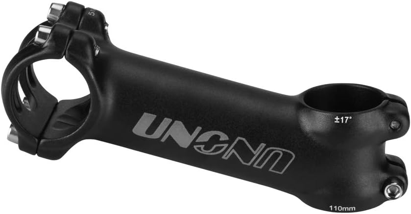 FOMTOR 25.4 31.8 Bike Stem 70mm 90mm 110mm 17 Degree Bicycle Handlebar Stem Riser MTB Stem Suitable for Mountain Bike Road Bike BMX MTB Black