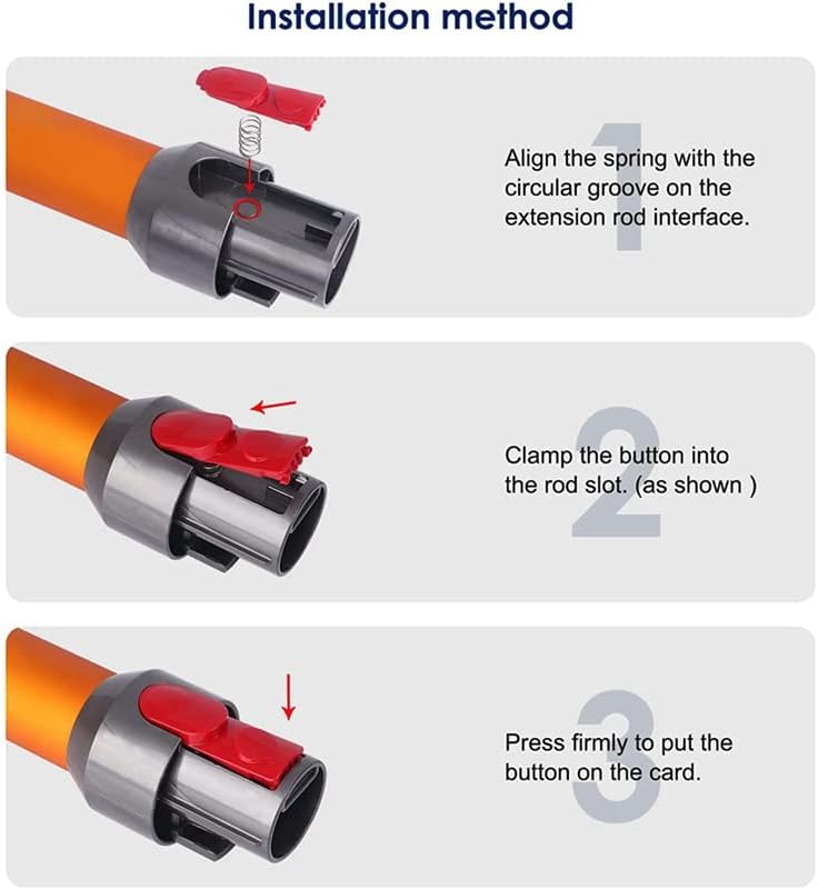 Miniatura 6 de Piezas de repuesto para botón de pestaña de clip para cabezal limpiador Dyson V7 V8 V10 V11 V15 Aspiradora, botón de interruptor de varita de