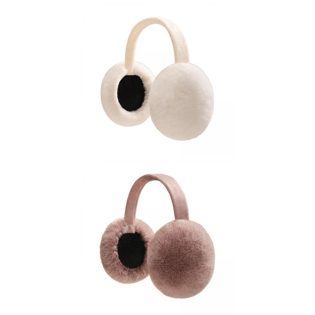 2Pcs Ear Muffs Earmuffs Headband Winter Ear Warmer White Dark Pink|Clothing, Shoes & Accessories | Mens Accessories | Hats