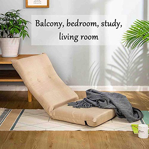 Chaise de plancher avec dossier réglable multiposition et mousse confort - 8