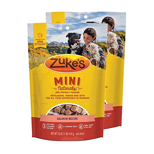 Zuke's Mini Naturals Dog Treats Salmon Recipe 16 oz 2 Pack