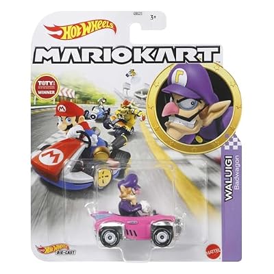 Hot Wheels Mario Kart Waluigi, [Pink/Purple] Badwagon