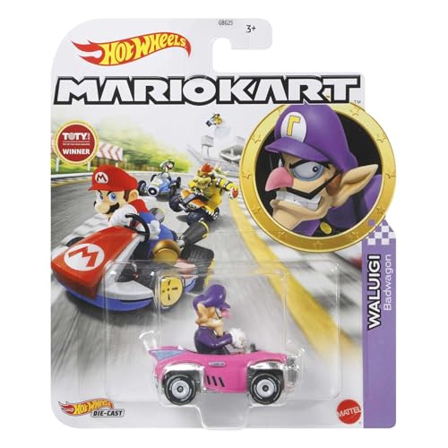 Hot Wheels Mario Kart Waluigi Badwagon miniatura 2