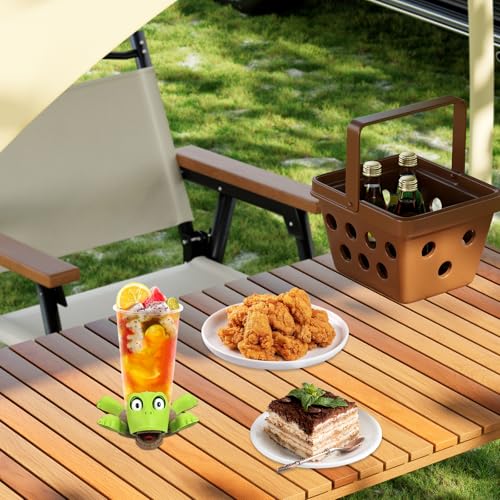 Bcautay Turtle Coaster, Schildkröte Untersetzer, 3D Gedruckter Schildkröten Untersetze,Für Geburtstage Feiertage,Für Wohnungen Und Büros Seilloses (Grün)