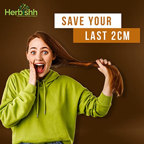 Image of Herbishh Argan Hair Mask-Deep Conditioning & Hydration For Healthier Looking Hair- for very Dry, Weak, Stressed Out Hair, No Sulphates, No Parabens (25 ml)