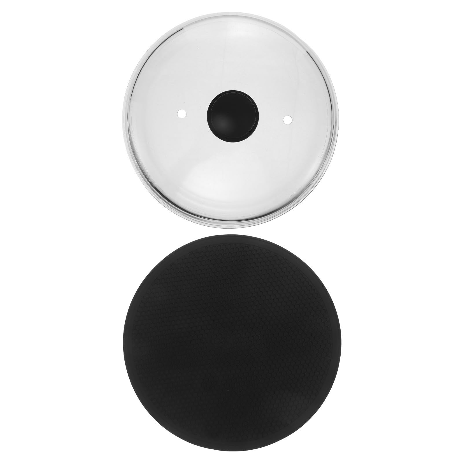 Tapa de Vidrio para Microondas con Orificio de Ventilación 26 Cm