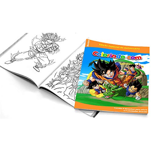 5 Cadernos de Colorir Dragon Ball