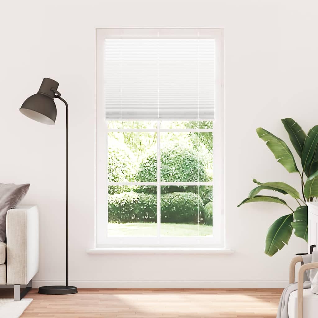 Tenda plissettata antracite, 40 x 100 cm, larghezza tessuto 39 cm, poliestere con protezione solare per finestre, larghezza pieghe 4