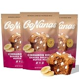 GoNanas Cinnamon Roll Banana Bread Mix, Vegan, Gluten Free Healthy Snacks. Oat Flour Bread or Muffin Mix. Women Owned, US...