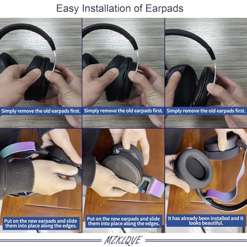 Parches de Oreja Arctis 7 - Almohadillas de Repuesto para Auriculares SteelSeries Arctis 7/Pro/9/9X/5/3/1 (Negro) miniatura 6