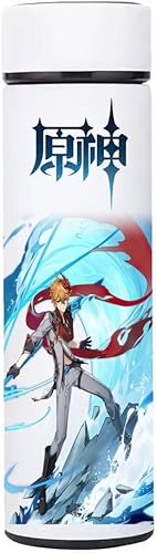 MTTM Ajax Students - Botella de agua deportiva con aislamiento para estudiantes, diseño de anime Genshin Impact, termo de acero inoxidable