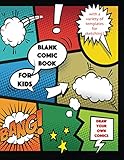 lego panel 21  Blank Comic Books for Kids-Draw Your Own Comics : With a Variety of Templates for Sketching: 3-9 Panel Layouts
