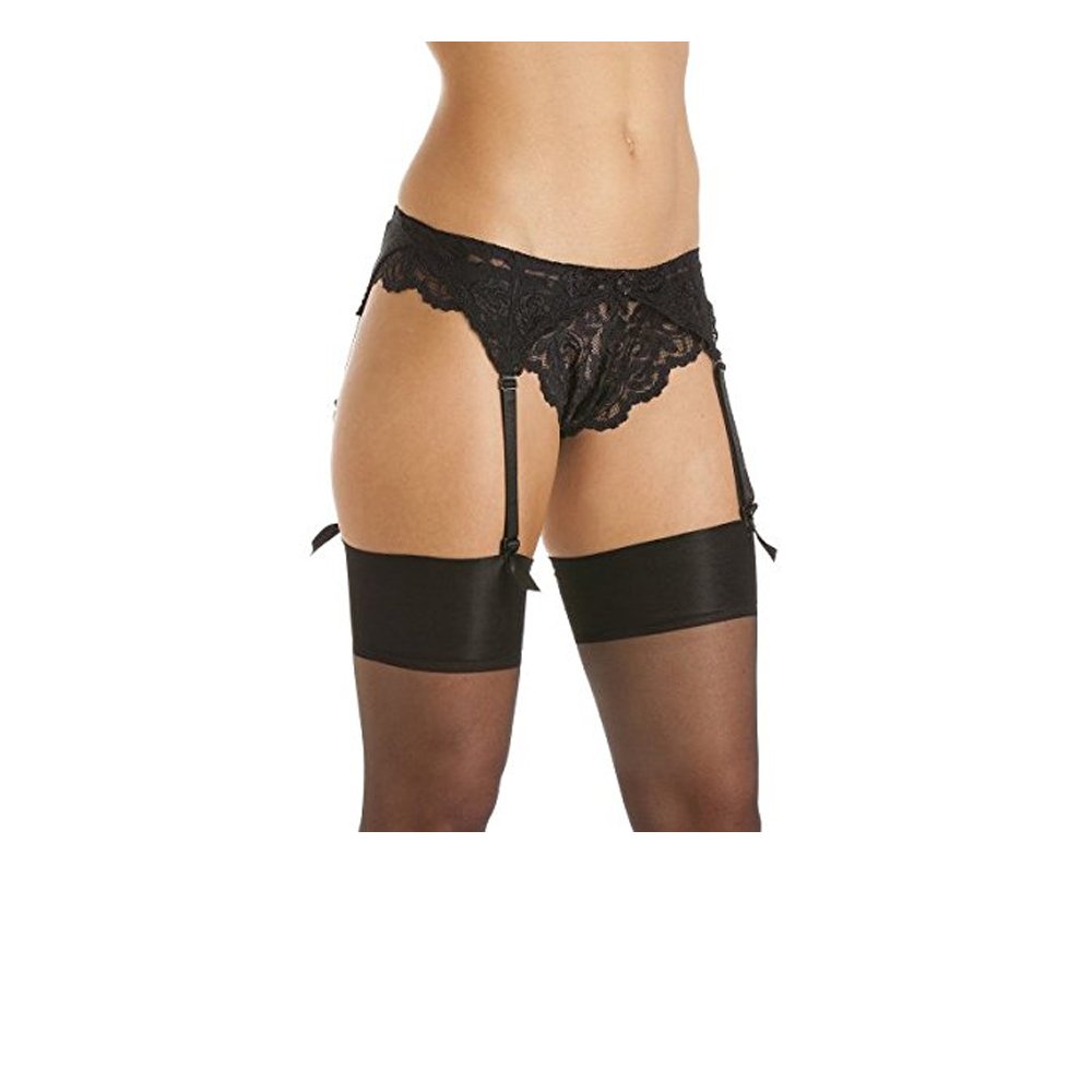 Mytoptrendz® Women's Black Suspender Belt for Ladies Stockings