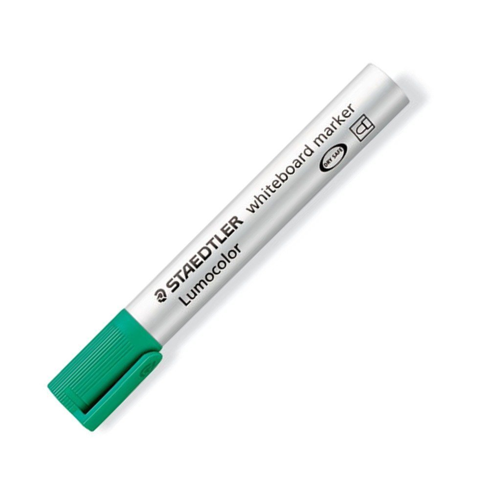 STAEDTLER Lumocolor Whiteboard Marker 351 Green Pack of 3aa