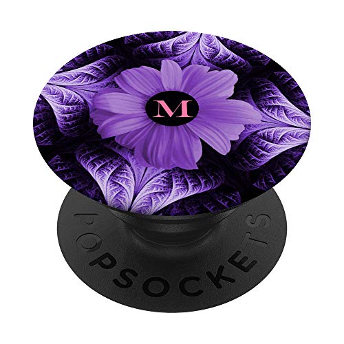 CellPhone Pop Up Holder - Soporte para teléfonos móviles, diseño de letra M, color morado PopSockets PopGrip Intercambiable